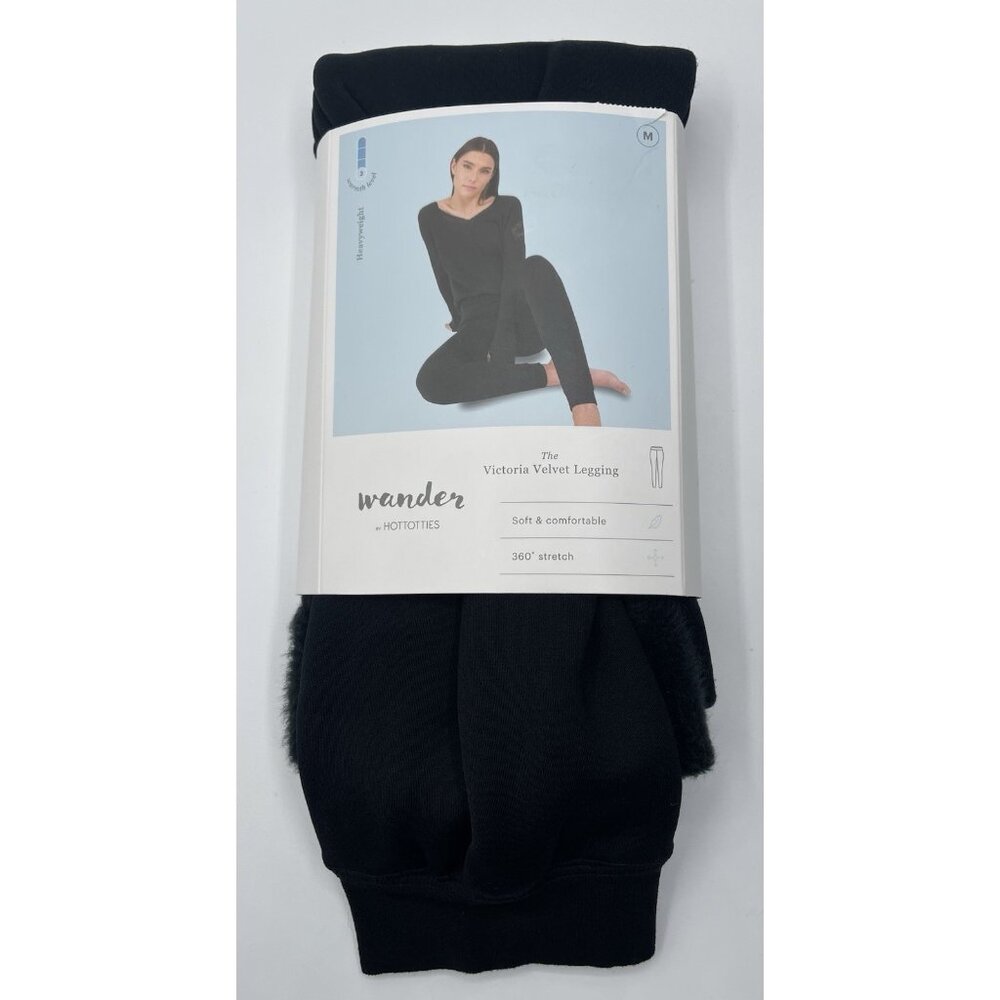 Wander HotTotties Leggings Women’s Size Medium Victoria Velvet Black Soft